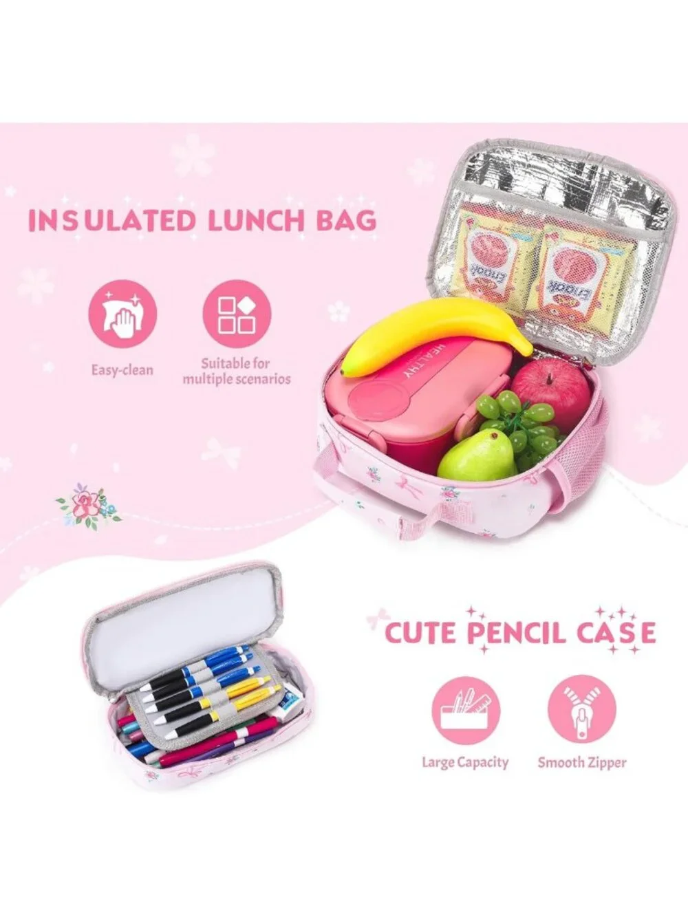 Cute 3D Soft Bow Kids Backpack for Girls Ages 4-8, Stylish & Fun School Bag
